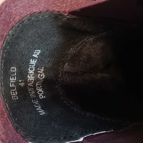 Women's Bos And Co Purple Belfield Waterproof Heeled Ankle Boots (Eu 41) - Picture 4 of 8